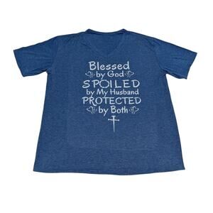 Blue Faith Based Women's Shirt 2XL